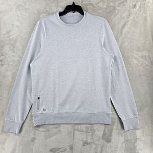Vuori Men's Ponto Performance Crew Neck Pullover Size Large Gray